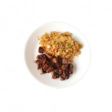 Kimchi rice with beef tapa by Contis